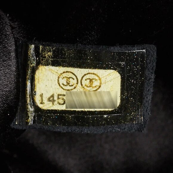 Chanel Black Iridescent Satin Swarovski Crystal Camellia Clutch Bag - Picture 8 of 8